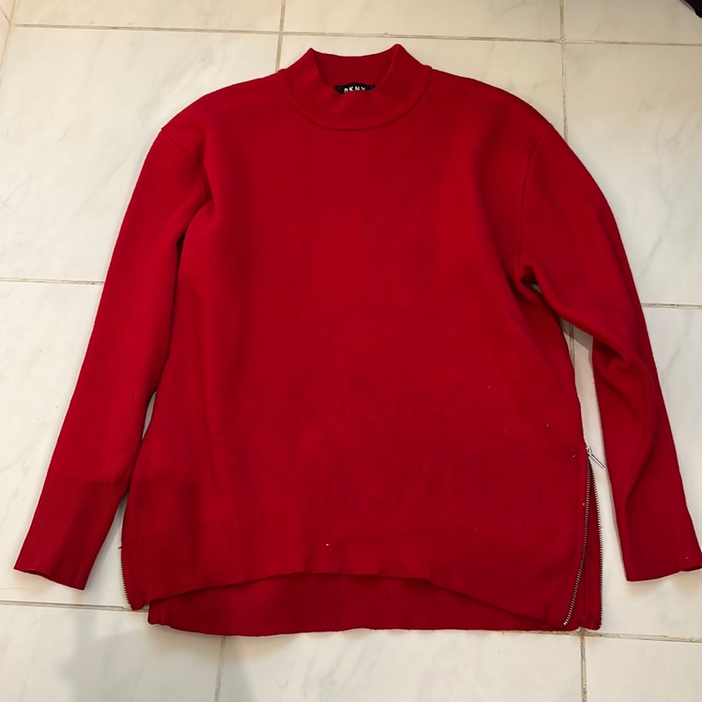 DKNY Red jersey knitwear